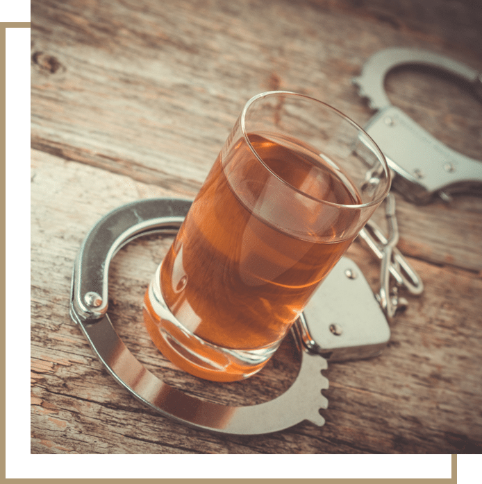 handcuffs and alcohol 